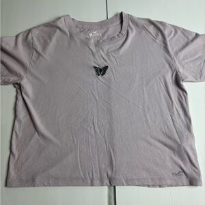 Hollister Light Purple Cotton Tee
